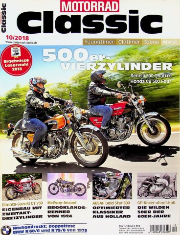 Deckblatt Motorrad Classic (10/2018)